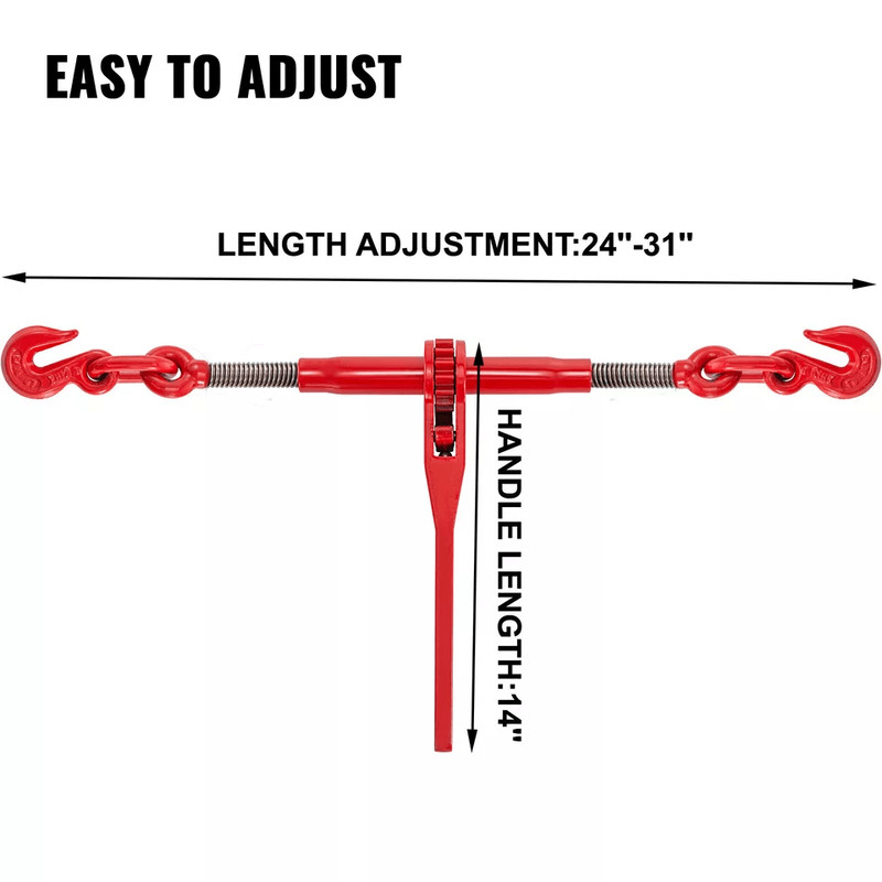 Chain Load Binder Ratchet Heavy Duty Tie Down Hooks 5