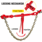 Chain Load Binder Ratchet Heavy Duty Tie Down Hooks 6