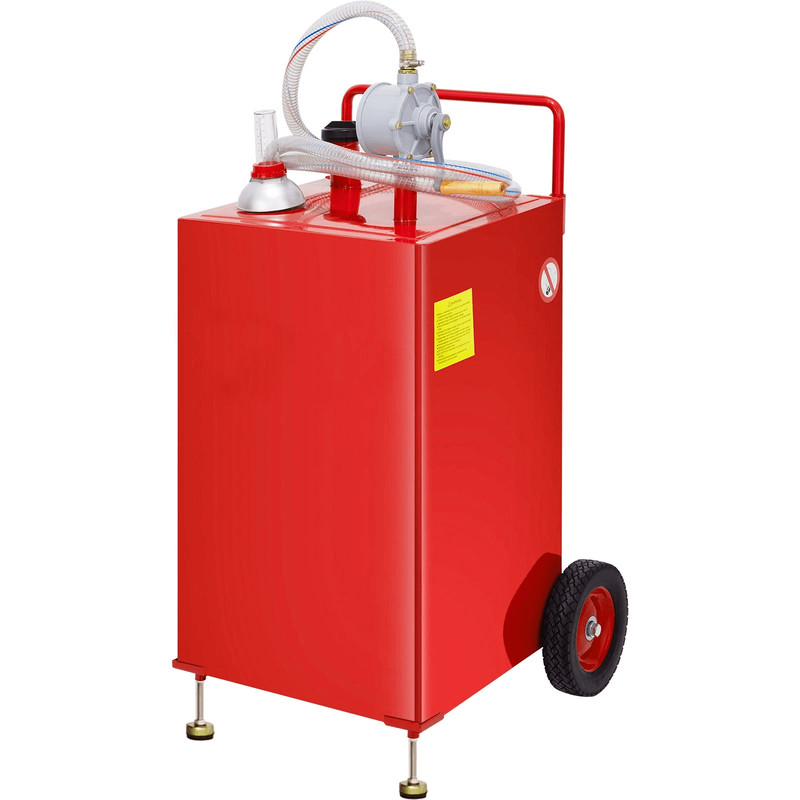 Portable Fuel Caddy Gasoline Diesel Kerosene Storage Tank With Transfer Pump And Kink Free Hose 0