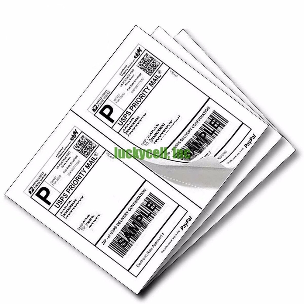 200 Adhesive Shipping Labels 85 X 55 2 Per Sheet Blank White Matte Labels For UPS USPS EBay PayPal  3