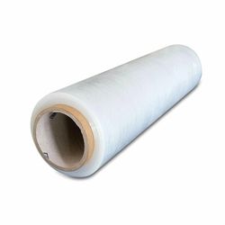 1 roll 80 gauge cast hand stretch wrap 18 x 1000 plastic bundling shrink film for secure shipping & storage