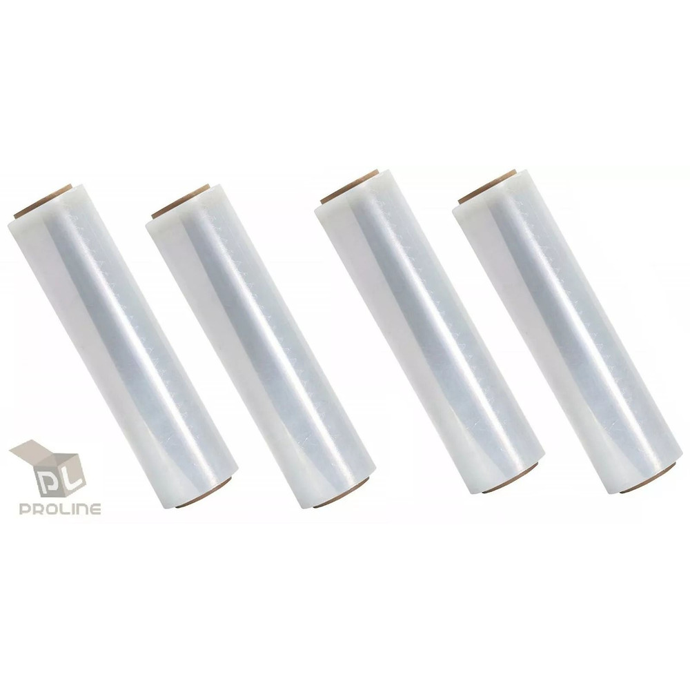 1 Roll 80 Gauge Cast Hand Stretch Wrap 18 X 1000 Plastic Bundling Shrink Film For Secure Shipping 1