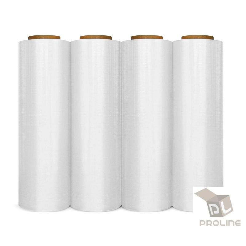 1 Roll 80 Gauge Cast Hand Stretch Wrap 18 X 1000 Plastic Bundling Shrink Film For Secure Shipping 2