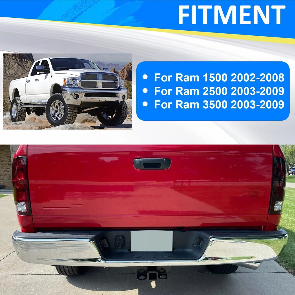 0408 Dodge RAM 1500 2500 3500 HD Chrome Rear Step Bumper Assembly HeavyDuty Steel Replacement 11