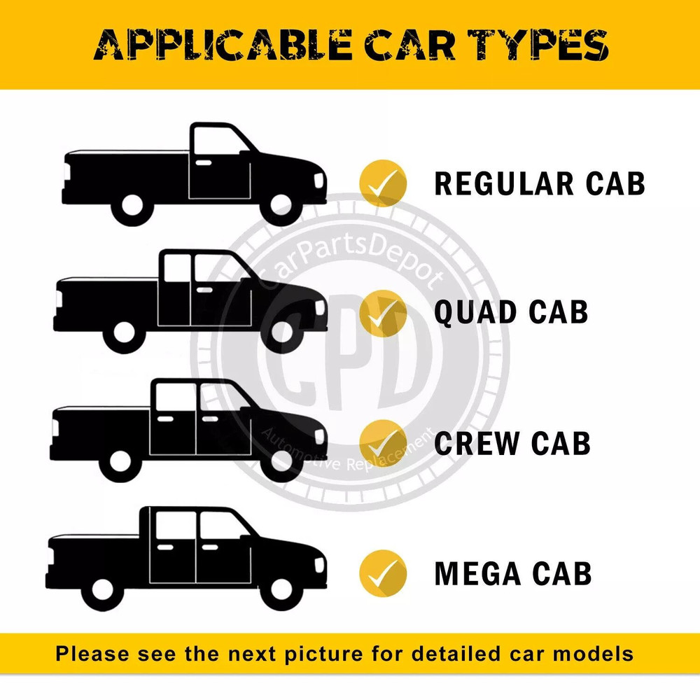 0408 Dodge RAM 1500 2500 3500 HD Chrome Rear Step Bumper Assembly HeavyDuty Steel Replacement 14