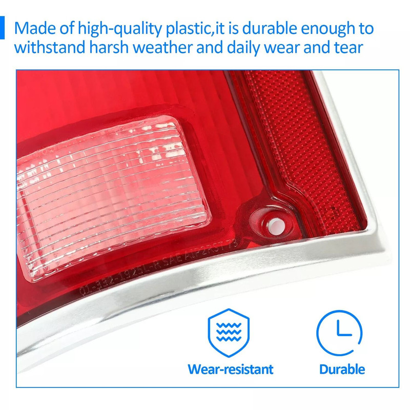 Pair Of HighQuality Tail Lights Taillamps WChrome Bezel For 7391 Chevrolet C10 K10 GMC Sierra Durab 10