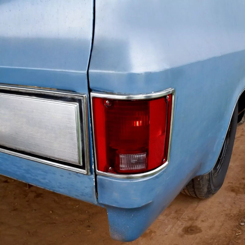 Pair Of HighQuality Tail Lights Taillamps WChrome Bezel For 7391 Chevrolet C10 K10 GMC Sierra Durab 11