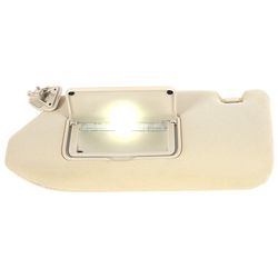 pair of sun visors with lamps for nissan pathfinder 2014-2017 infiniti qx60 & 2013 jx35 beige interior