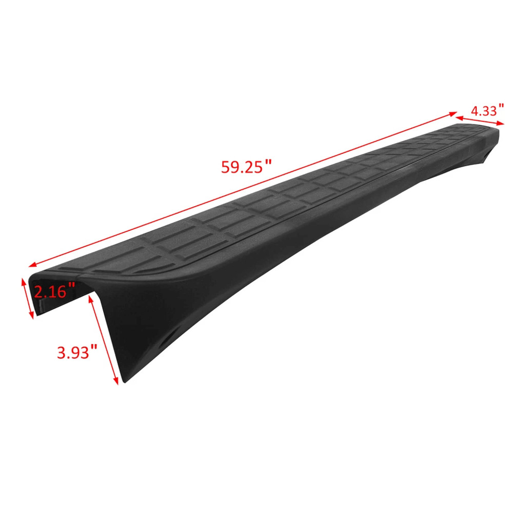 Chevy Silverado Sierra Tailgate Top Protector Spoiler Cap Cover Direct OE Replacement ABS Textured 4