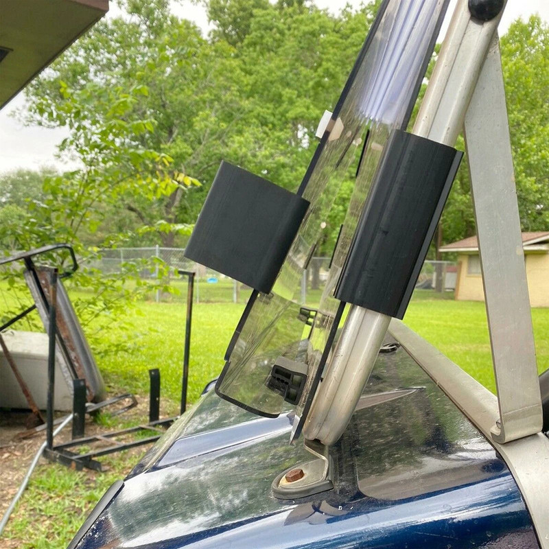 Folding Golf Cart Windshield For Club Car DS 198220005 Tinted PC Windscreen NoDrill Installation 1