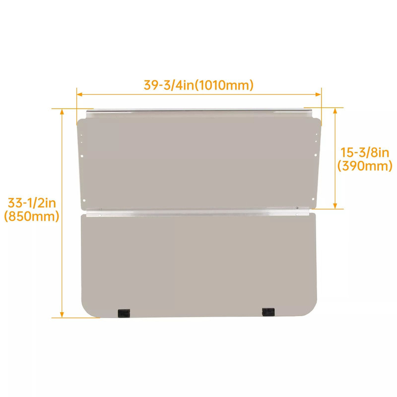 Folding Golf Cart Windshield For Club Car DS 198220005 Tinted PC Windscreen NoDrill Installation 5