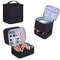 Portable Nail Polish Storage Bag,Multi Function PU Leather Organizer for Travel,Fits 20 Bottles,Essential Oils & Makeup