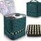 Portable Nail Polish Storage Bag,Multi Function PU Leather Organizer for Travel,Fits 20 Bottles,Essential Oils & Makeup