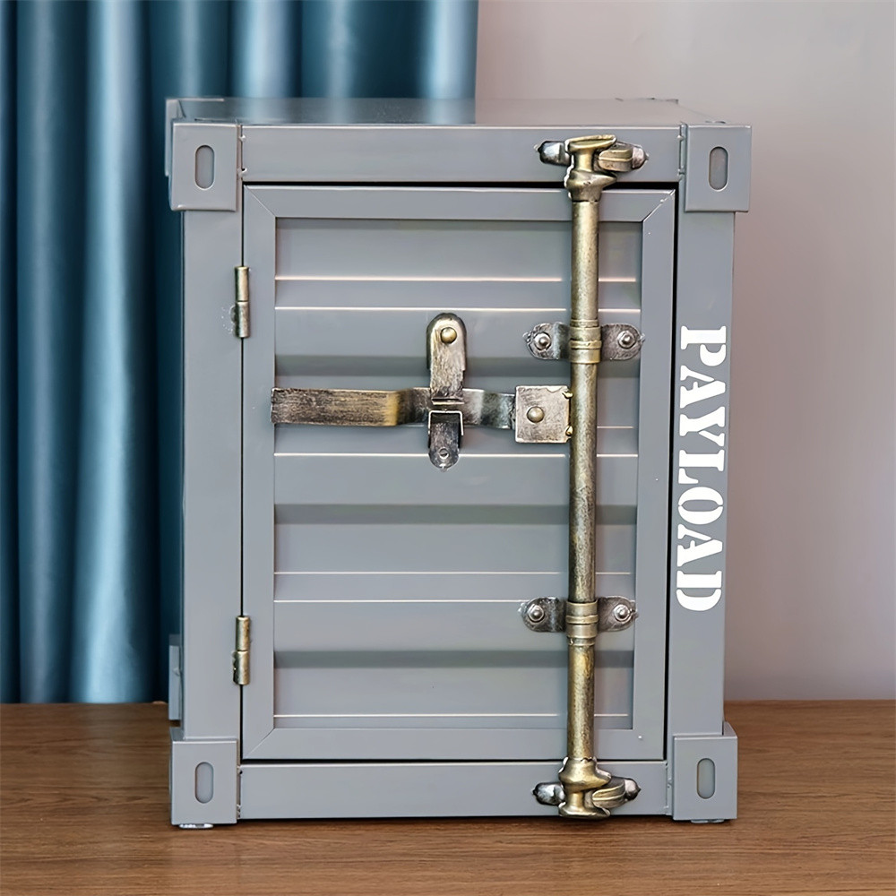 Industrial Style Cabinet Coffee Table  Side Table Iron Creative Bedside Cabinet With Small Storage  2
