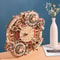 3D Wooden Puzzles Wooden Steampunk Clock Kit, DIY Mechanical Wall Quartz Aesthetic Room for Adults Home Decor