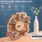 3D Wooden Puzzles Wooden Steampunk Clock Kit, DIY Mechanical Wall Quartz Aesthetic Room for Adults Home Decor