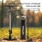 High-Pressure Aluminum Alloy 1.3L MTB Road Inflator Tyre Air Bottle, Tubeless Tire Booster with Valve Gas Cylinder