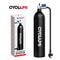 High-Pressure Aluminum Alloy 1.3L MTB Road Inflator Tyre Air Bottle, Tubeless Tire Booster with Valve Gas Cylinder