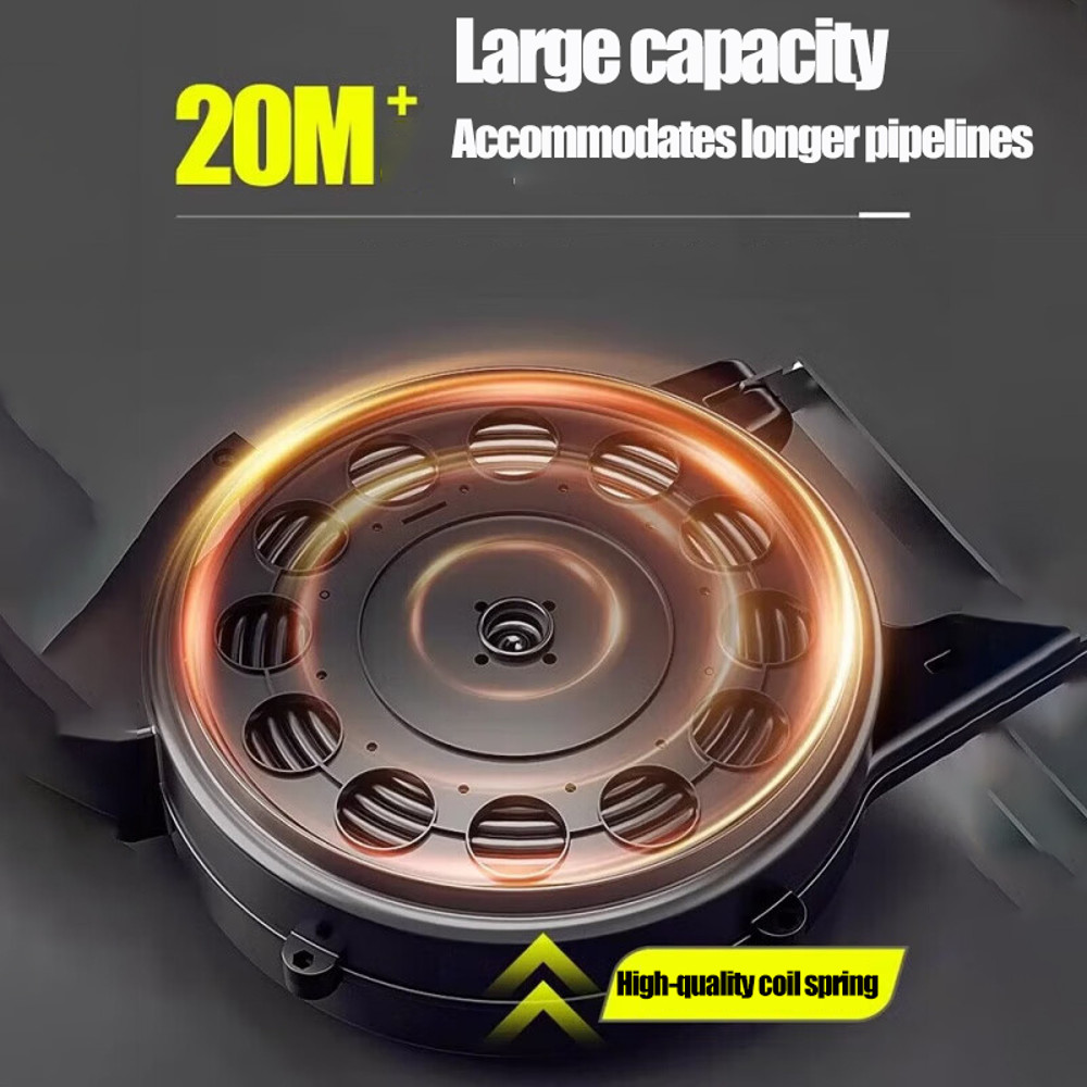 Air Drum Automatic Telescopic Recovery Winder Air Pump Pu Yarn Clamping for Car Wash And Beauty