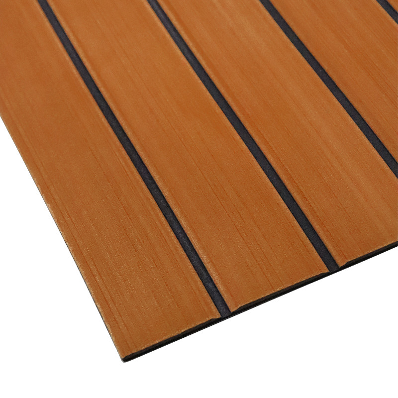 Customizable EVA Foam Boat Decking Sheet Mat, Anti-Skid Faux Teak Yacht Marine Flooring Pad, Self-Adhesive Accessories