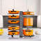 Space-saving Cabinet Holder for Pots, Pans and Lids, 8-Tier Duty Pot Rack Organizer Durable Metal for Customizable Cook