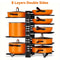 Space-saving Cabinet Holder for Pots, Pans and Lids, 8-Tier Duty Pot Rack Organizer Durable Metal for Customizable Cook