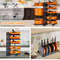Space-saving Cabinet Holder for Pots, Pans and Lids, 8-Tier Duty Pot Rack Organizer Durable Metal for Customizable Cook
