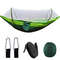 Outdoor Camping Hammock With Mosquito Net, Lightweight Hanging Hammocks in High-Strength Parachute Fabric for Adventures