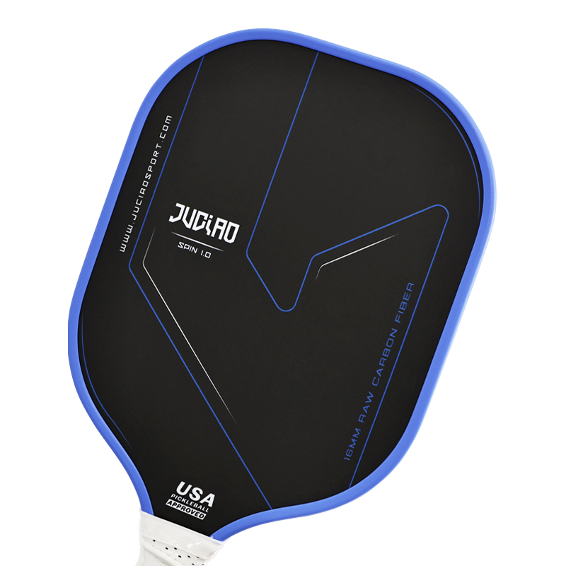 Approved Thermoformed Unibody T700 Raw Carbon Fiber Pickleball Paddle with Textured Surface and Foam Edge