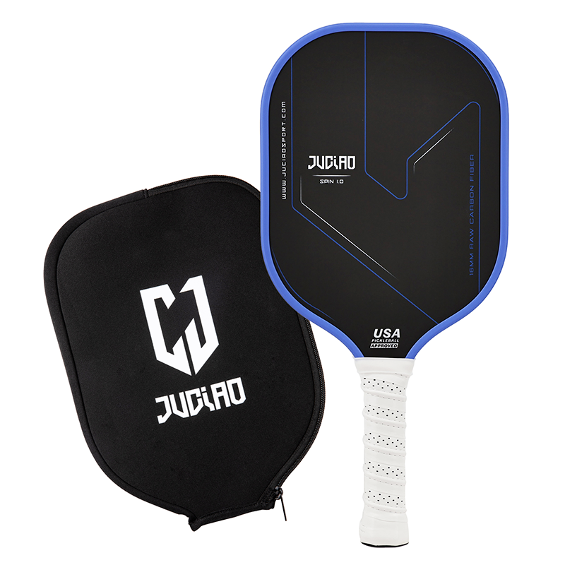 Approved Thermoformed Unibody T700 Raw Carbon Fiber Pickleball Paddle with Textured Surface and Foam Edge