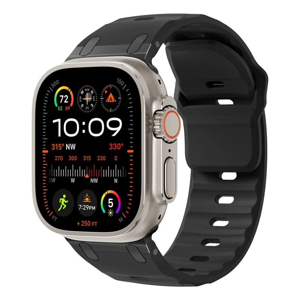 Sport Silicone Strap & Stainless Steel Bracelet for Apple Watch Ultra, Series