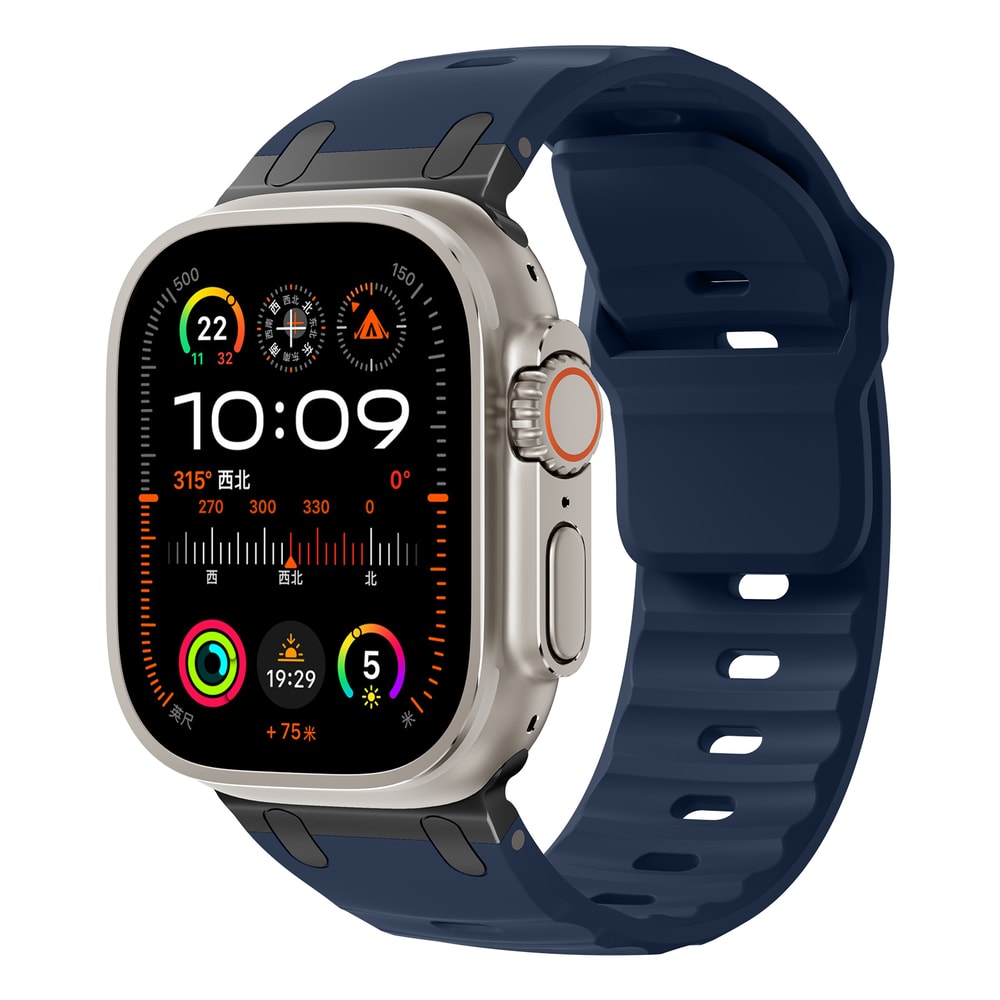 Sport Silicone Strap & Stainless Steel Bracelet for Apple Watch Ultra, Series