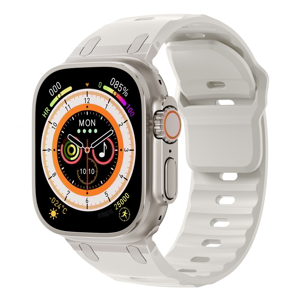 Sport Silicone Strap & Stainless Steel Bracelet for Apple Watch Ultra, Series