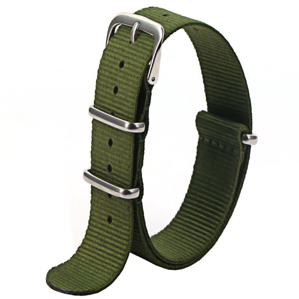 Waterproof Nylon Watch Strap, Sport Military Style Watch Band Replacement for Men Women Wristwatch Belt