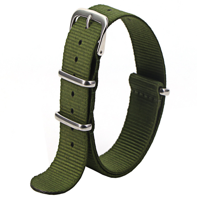 Waterproof Nylon Watch Strap, Sport Military Style Watch Band Replacement for Men Women Wristwatch Belt