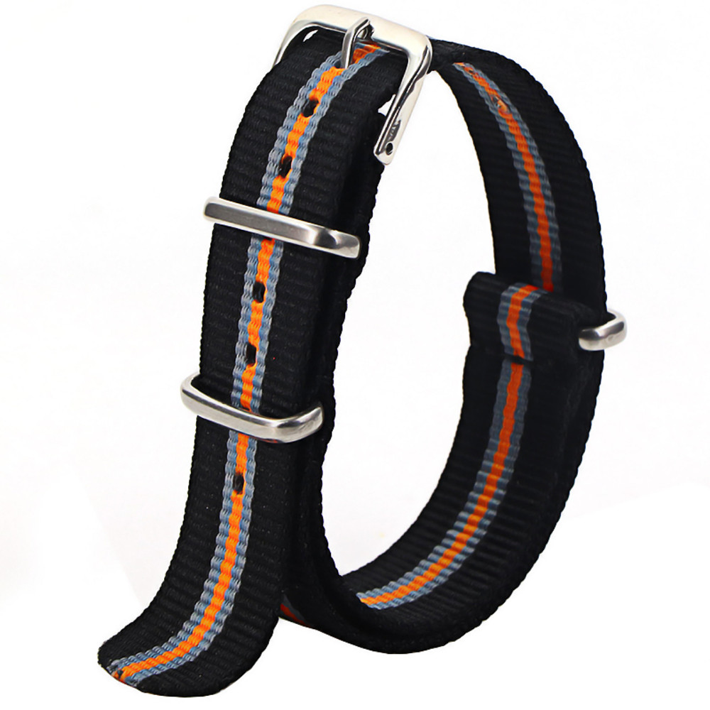 Waterproof Nylon Watch Strap, Sport Military Style Watch Band Replacement for Men Women Wristwatch Belt