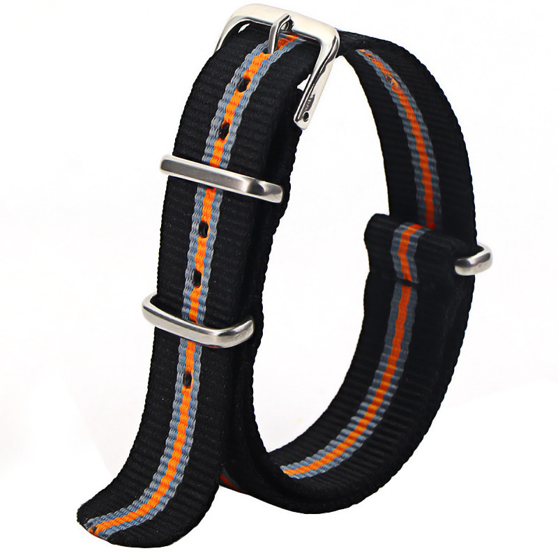 Waterproof Nylon Watch Strap, Sport Military Style Watch Band Replacement for Men Women Wristwatch Belt