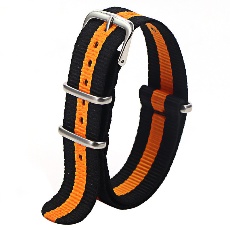 Waterproof Nylon Watch Strap, Sport Military Style Watch Band Replacement for Men Women Wristwatch Belt