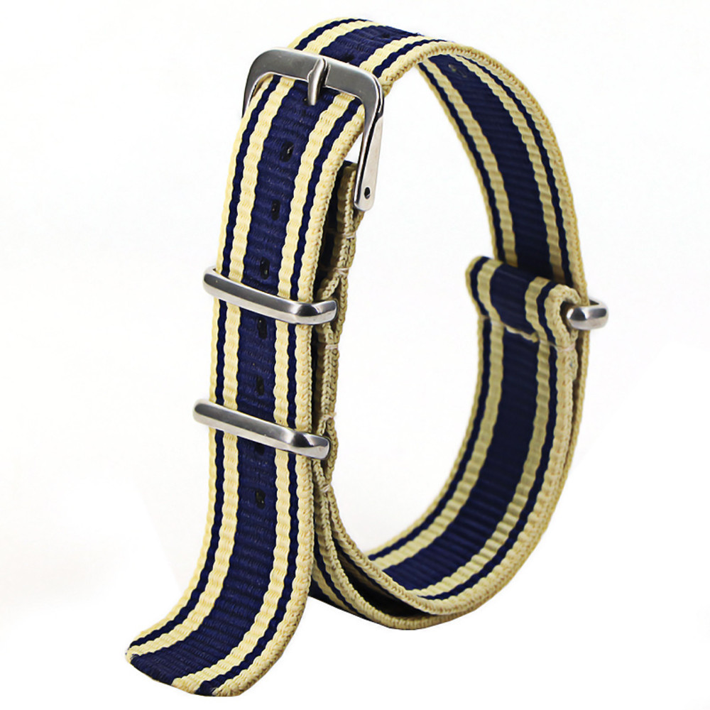 Waterproof Nylon Watch Strap, Sport Military Style Watch Band Replacement for Men Women Wristwatch Belt