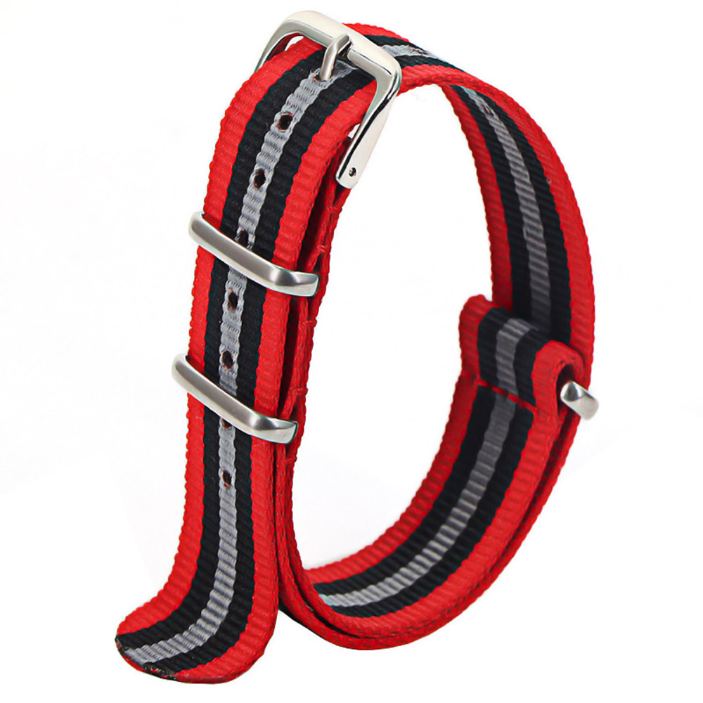 Waterproof Nylon Watch Strap, Sport Military Style Watch Band Replacement for Men Women Wristwatch Belt