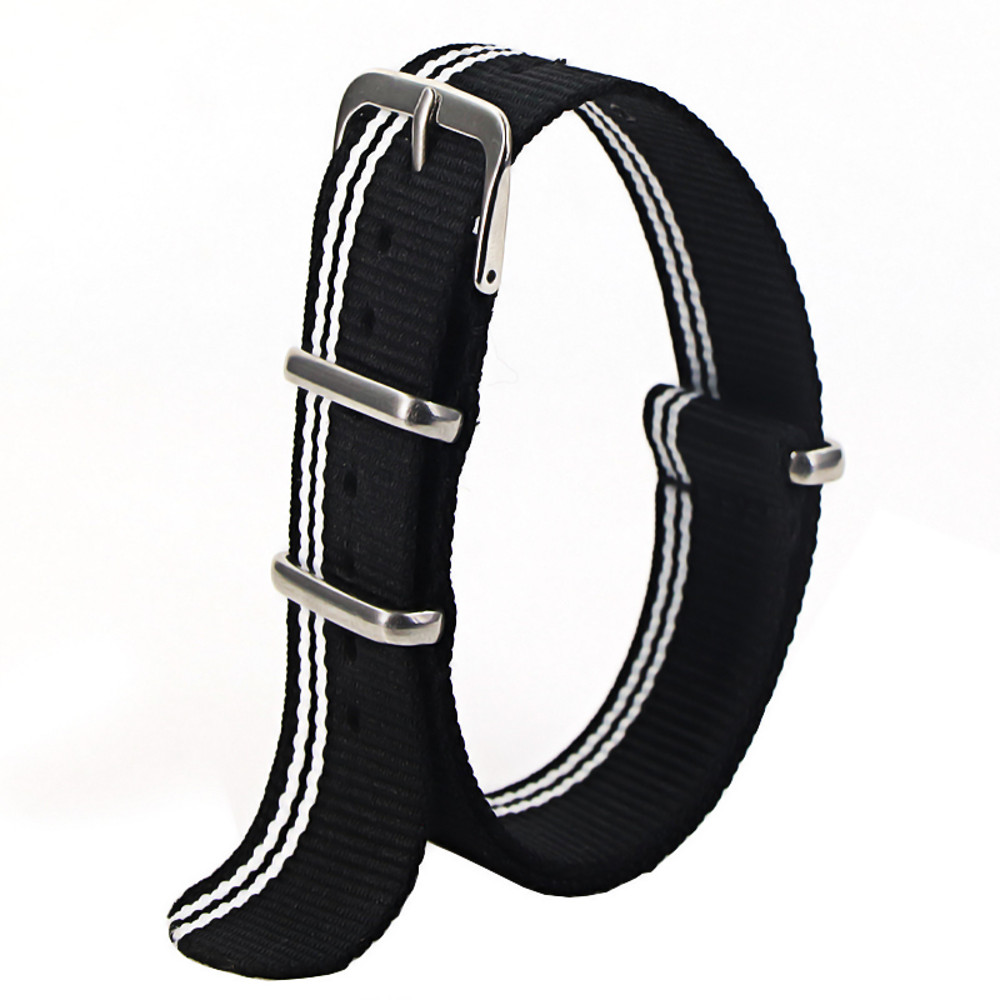 Waterproof Nylon Watch Strap, Sport Military Style Watch Band Replacement for Men Women Wristwatch Belt