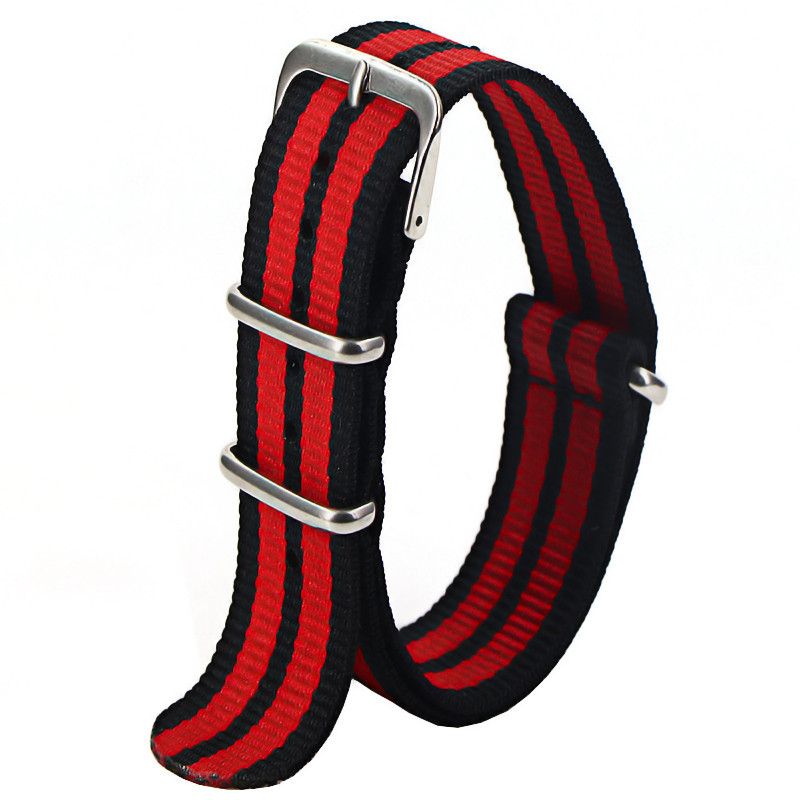 Waterproof Nylon Watch Strap, Sport Military Style Watch Band Replacement for Men Women Wristwatch Belt