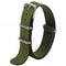 Waterproof Nylon Watch Strap, Sport Military Style Watch Band Replacement for Men Women Wristwatch Belt