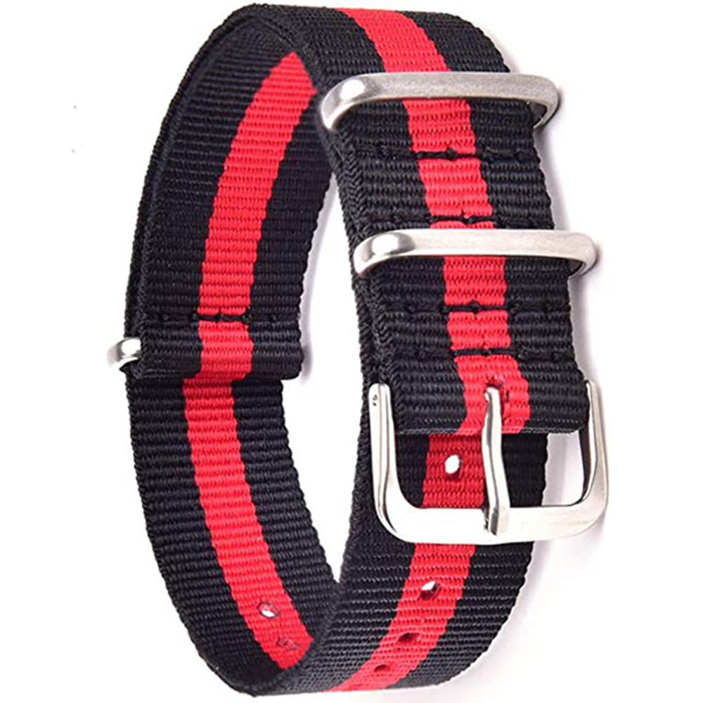 Waterproof Nylon Watch Strap, Sport Military Style Watch Band Replacement for Men Women Wristwatch Belt