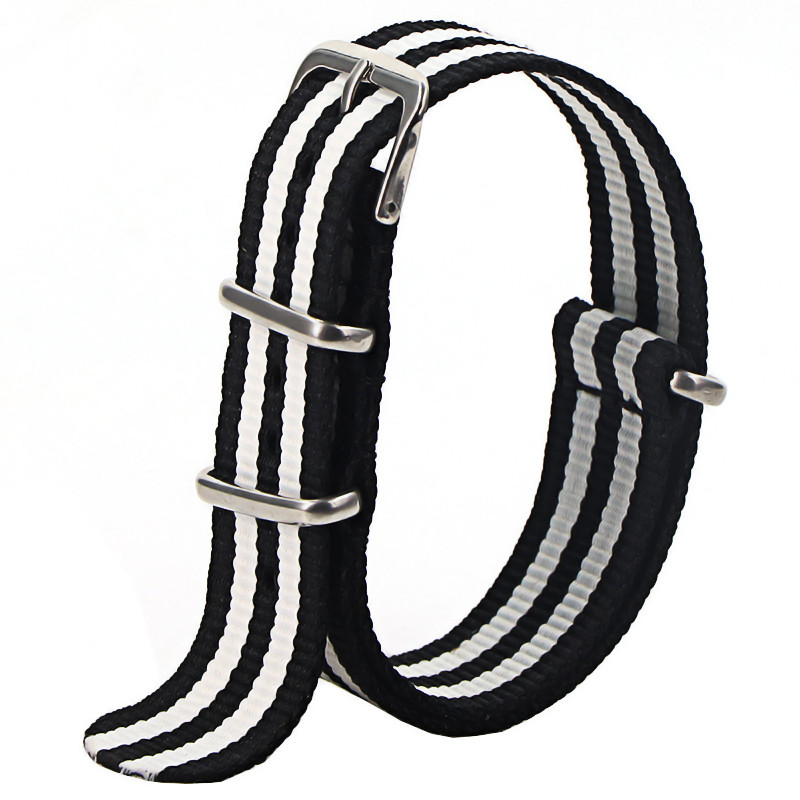 Waterproof Nylon Watch Strap, Sport Military Style Watch Band Replacement for Men Women Wristwatch Belt