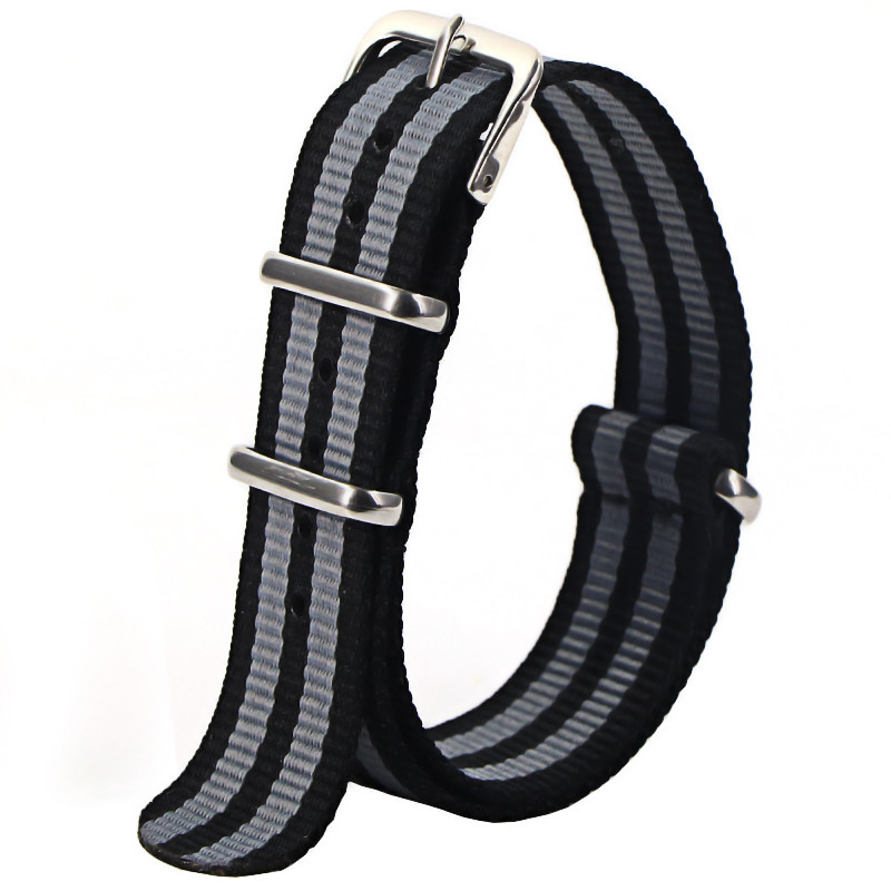 Waterproof Nylon Watch Strap, Sport Military Style Watch Band Replacement for Men Women Wristwatch Belt