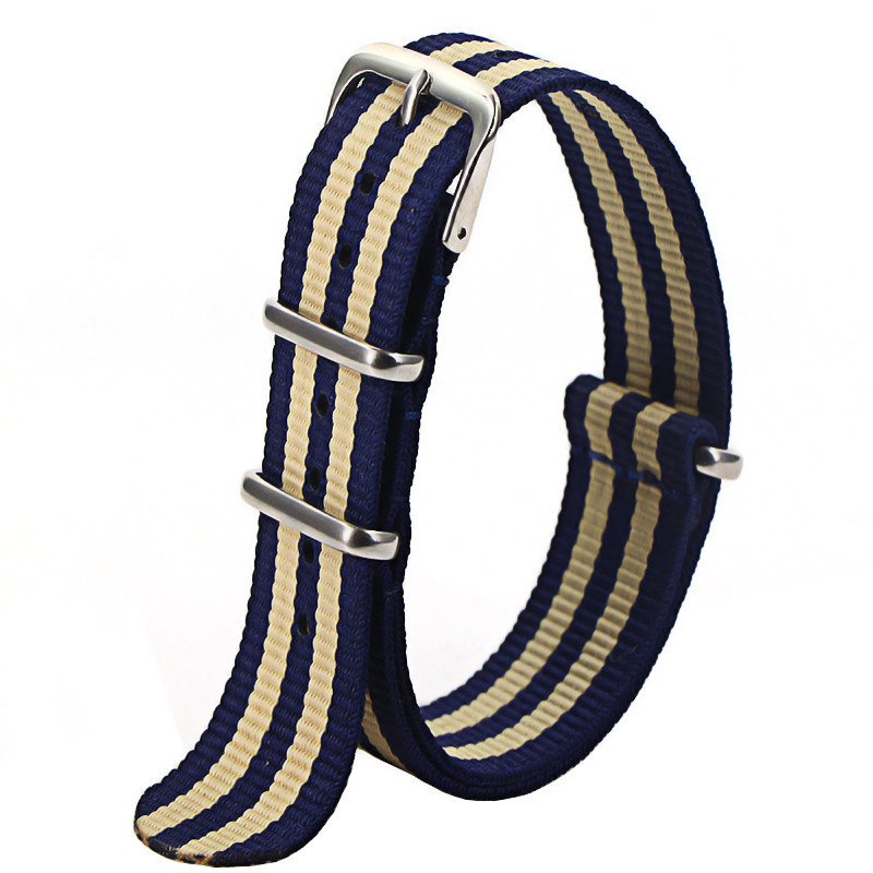Waterproof Nylon Watch Strap, Sport Military Style Watch Band Replacement for Men Women Wristwatch Belt