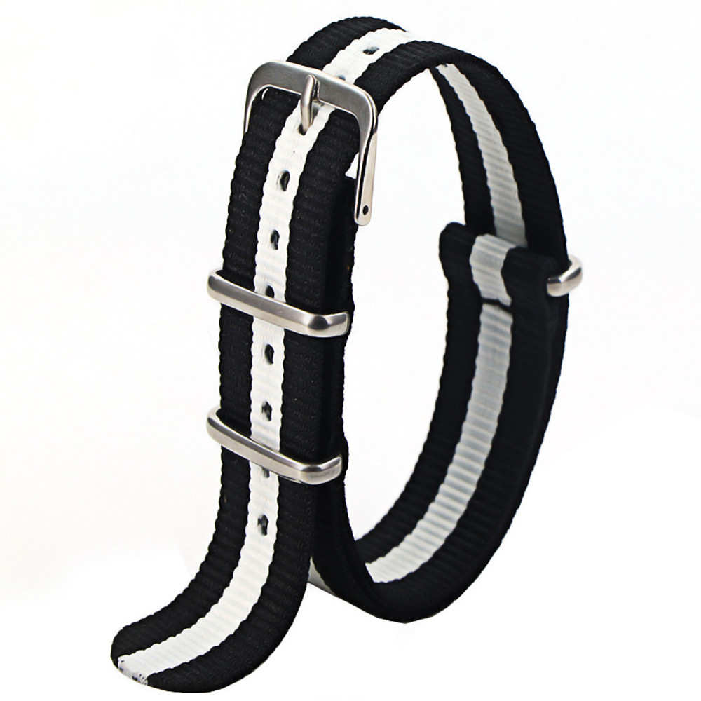 Waterproof Nylon Watch Strap, Sport Military Style Watch Band Replacement for Men Women Wristwatch Belt