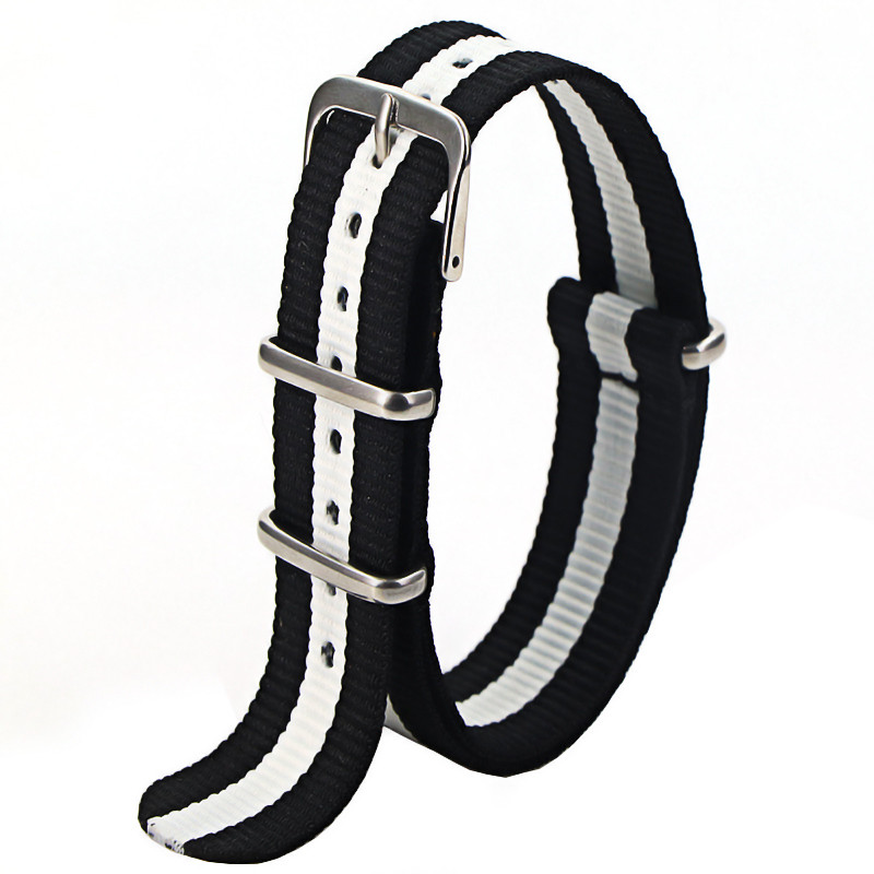 Waterproof Nylon Watch Strap, Sport Military Style Watch Band Replacement for Men Women Wristwatch Belt