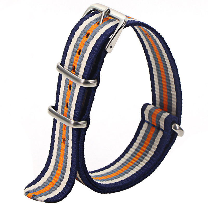 Waterproof Nylon Watch Strap, Sport Military Style Watch Band Replacement for Men Women Wristwatch Belt